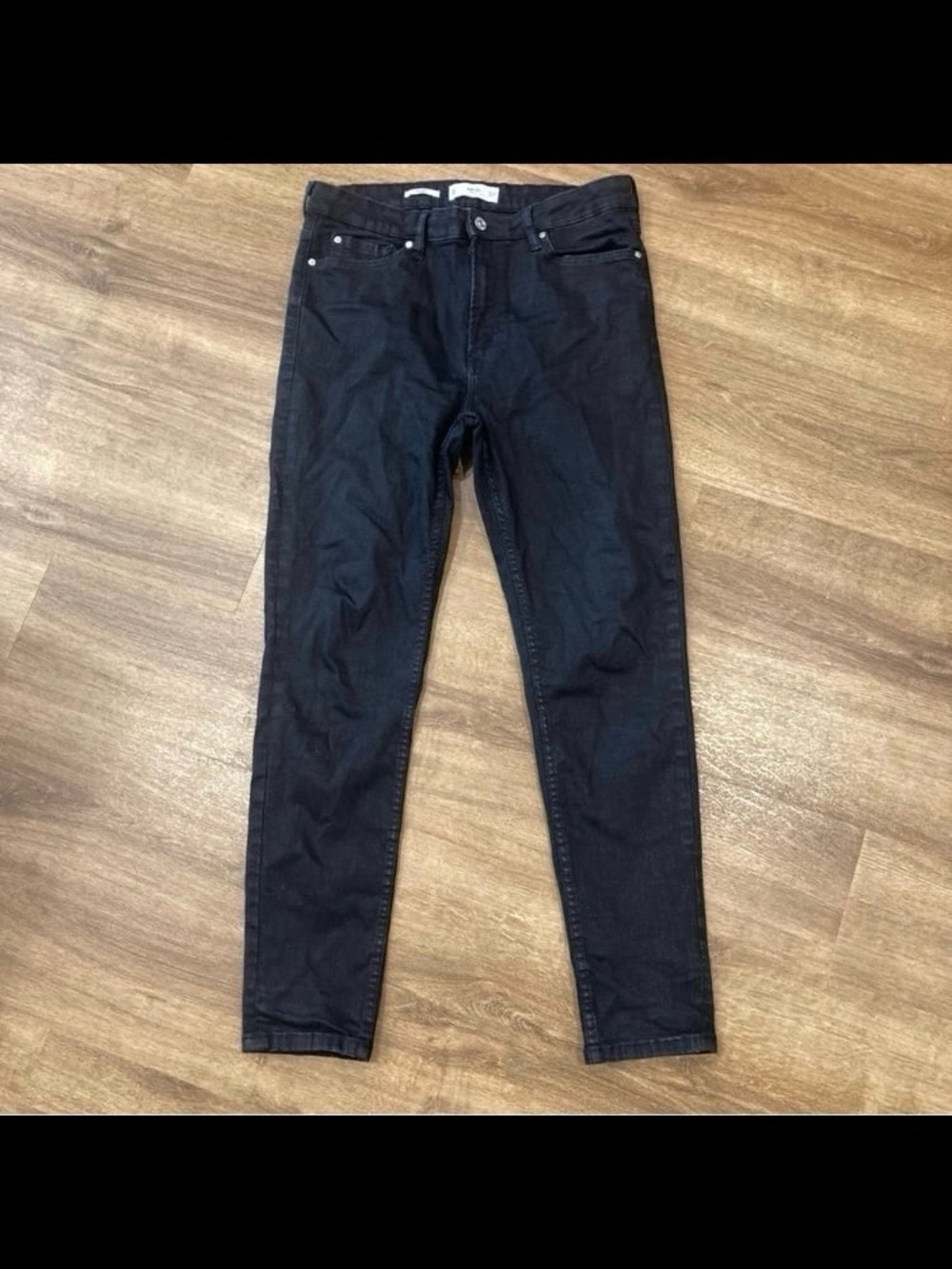 MNG Mango Black Skinny Stretch Noa Jeans Size 8 EUC